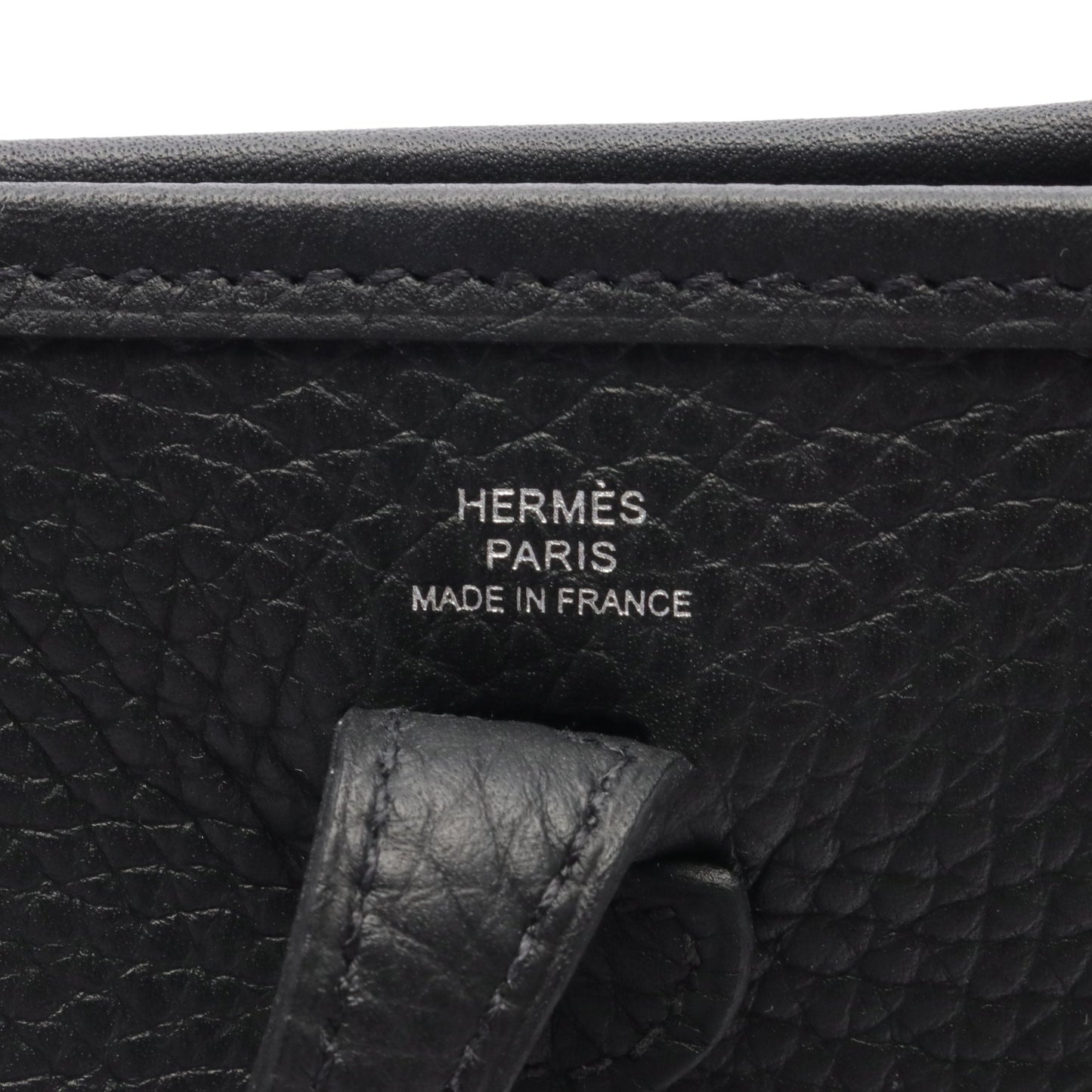 エヴリンTPM ショルダーバッグ トリヨンクレマンス ブラック シルバー金具 W刻印 エルメス バッグ HERMES