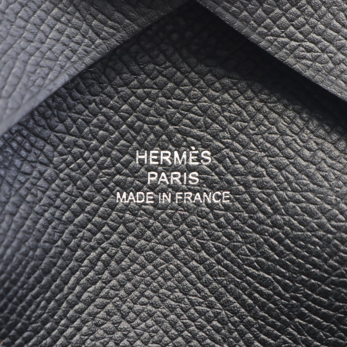 カルヴィデュオ コインケース ヴォーエプソン ブラック シルバー金具 W刻印 エルメス 財布・小物 HERMES