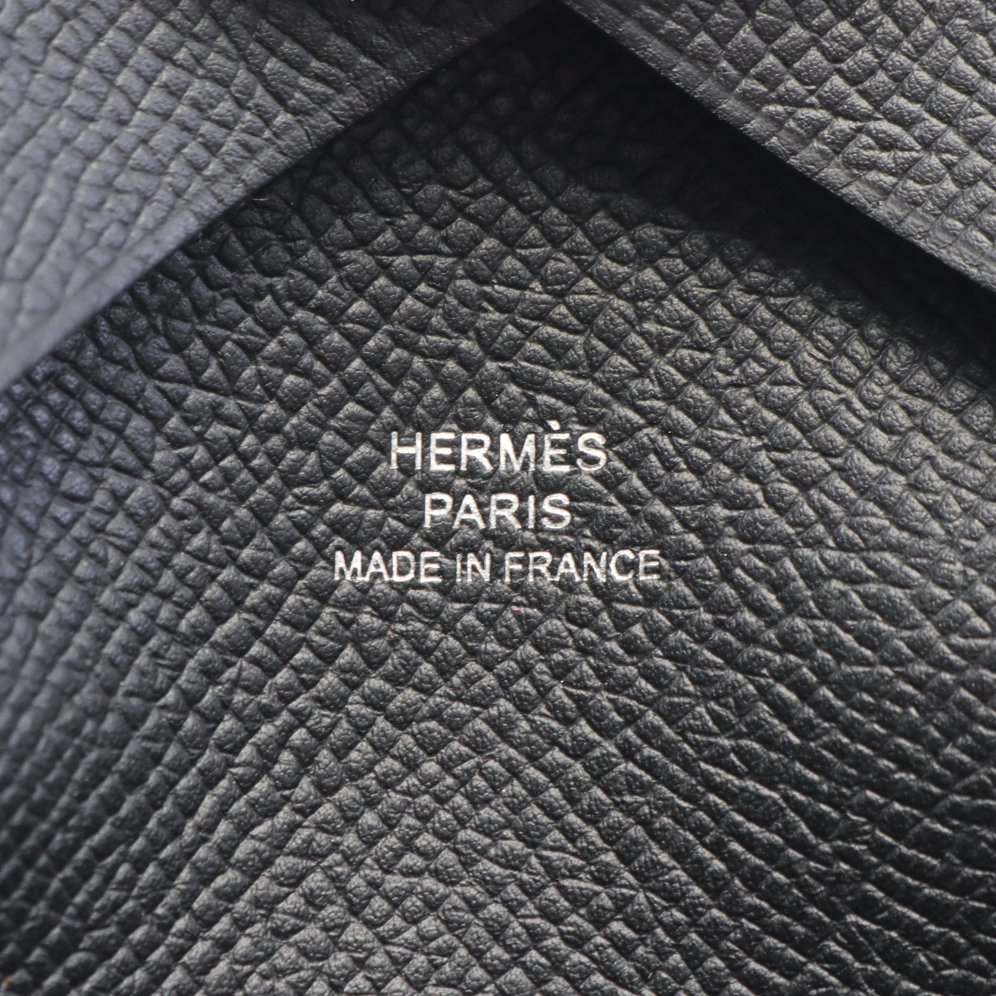 カルヴィデュオ コインケース ヴォーエプソン ブラック シルバー金具 W刻印 エルメス 財布・小物 HERMES