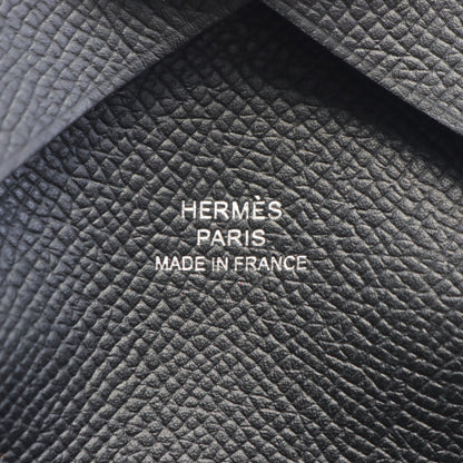 カルヴィデュオ コインケース ヴォーエプソン ブラック シルバー金具 W刻印 エルメス 財布・小物 HERMES