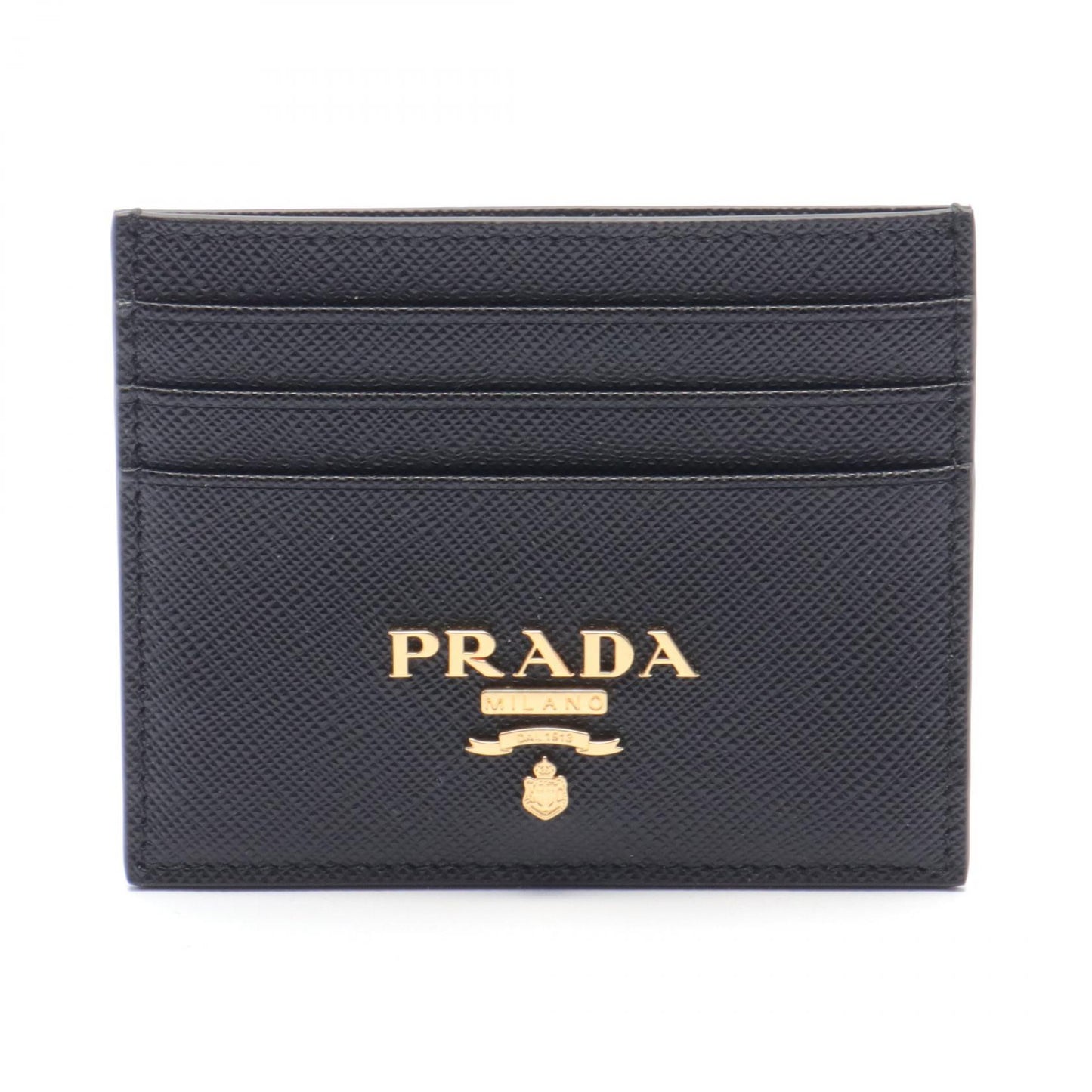 SAFFIANO PRINT カードケース サフィアーノレザー ブラック プラダ 財布・小物 PRADA