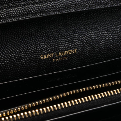 モノグラム サンローラン ショルダーバッグ レザー ブラック サンローラン バッグ Saint Laurent