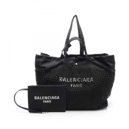 24/7 ラージ ハンドバッグ トートバッグ ナイロン ブラック バレンシアガ バッグ BALENCIAGA