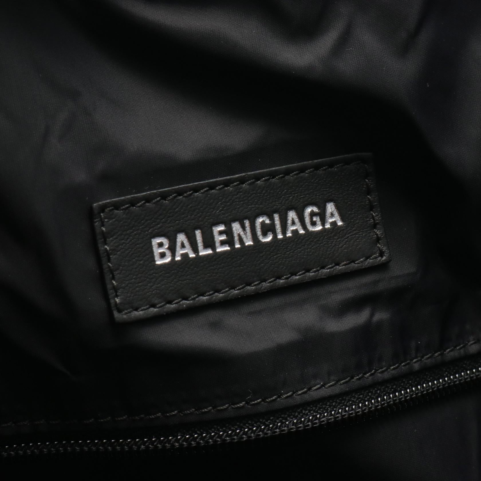 24/7 ラージ ハンドバッグ トートバッグ ナイロン ブラック バレンシアガ バッグ BALENCIAGA