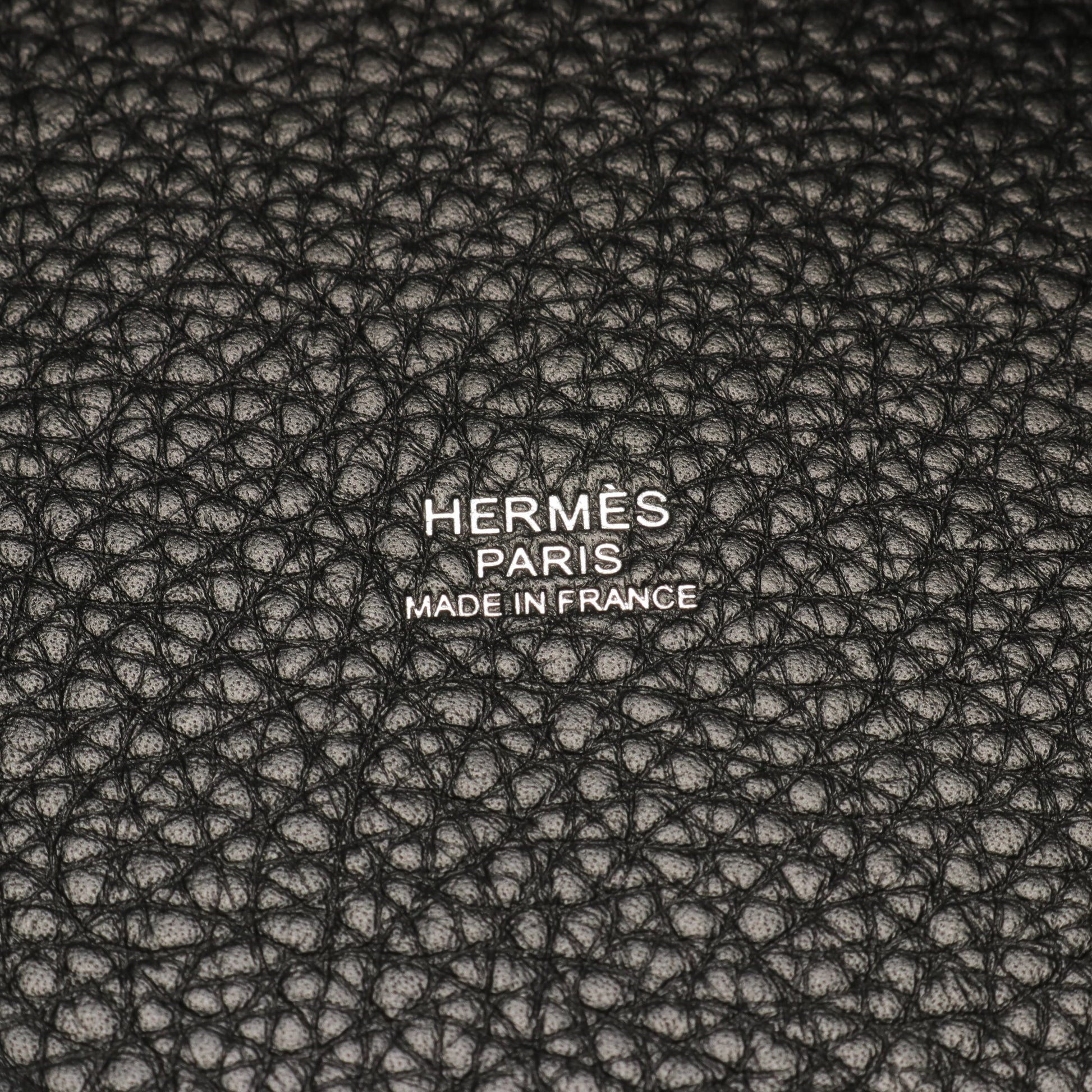 ピコタンロックPM ハンドバッグ トリヨンクレマンス ブラック シルバー金具 W刻印 エルメス バッグ HERMES