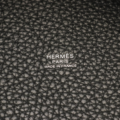 ピコタンロックPM ハンドバッグ トリヨンクレマンス ブラック シルバー金具 W刻印 エルメス バッグ HERMES