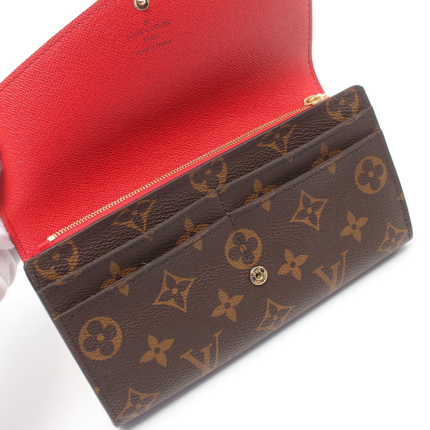 ポルトフォイユ サラ モノグラム コクリコ 二つ折り長財布 PVC ブラウン ルイヴィトン 財布・小物 LOUIS VUITTON