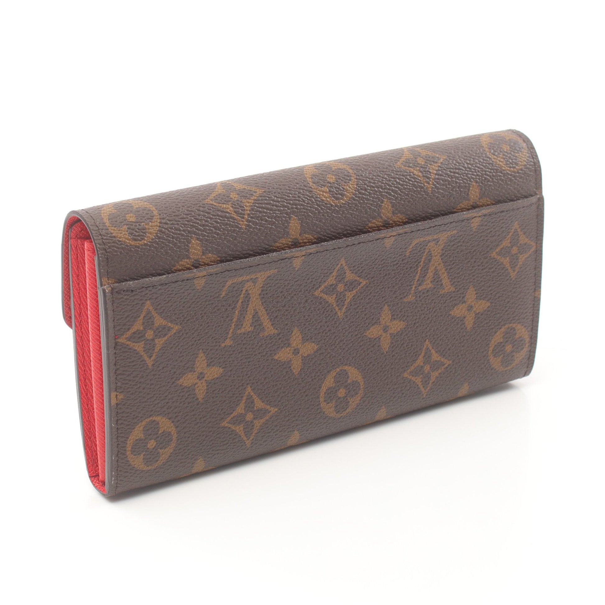 ポルトフォイユ サラ モノグラム コクリコ 二つ折り長財布 PVC ブラウン ルイヴィトン 財布・小物 LOUIS VUITTON