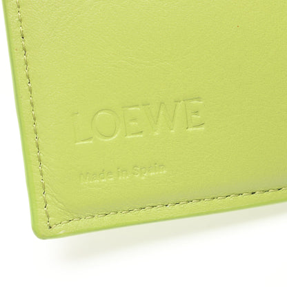 アナグラム トライフォールド ウォレット 三つ折り財布 レザー イエローグリーン ロエベ 財布・小物 LOEWE