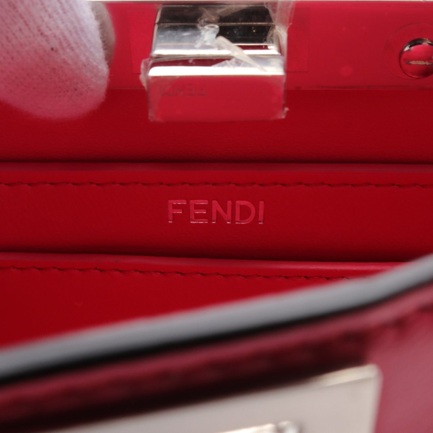 ピーカブー ISeeU ハンドバッグ レザー ピンク 2WAY フェンディ バッグ FENDI