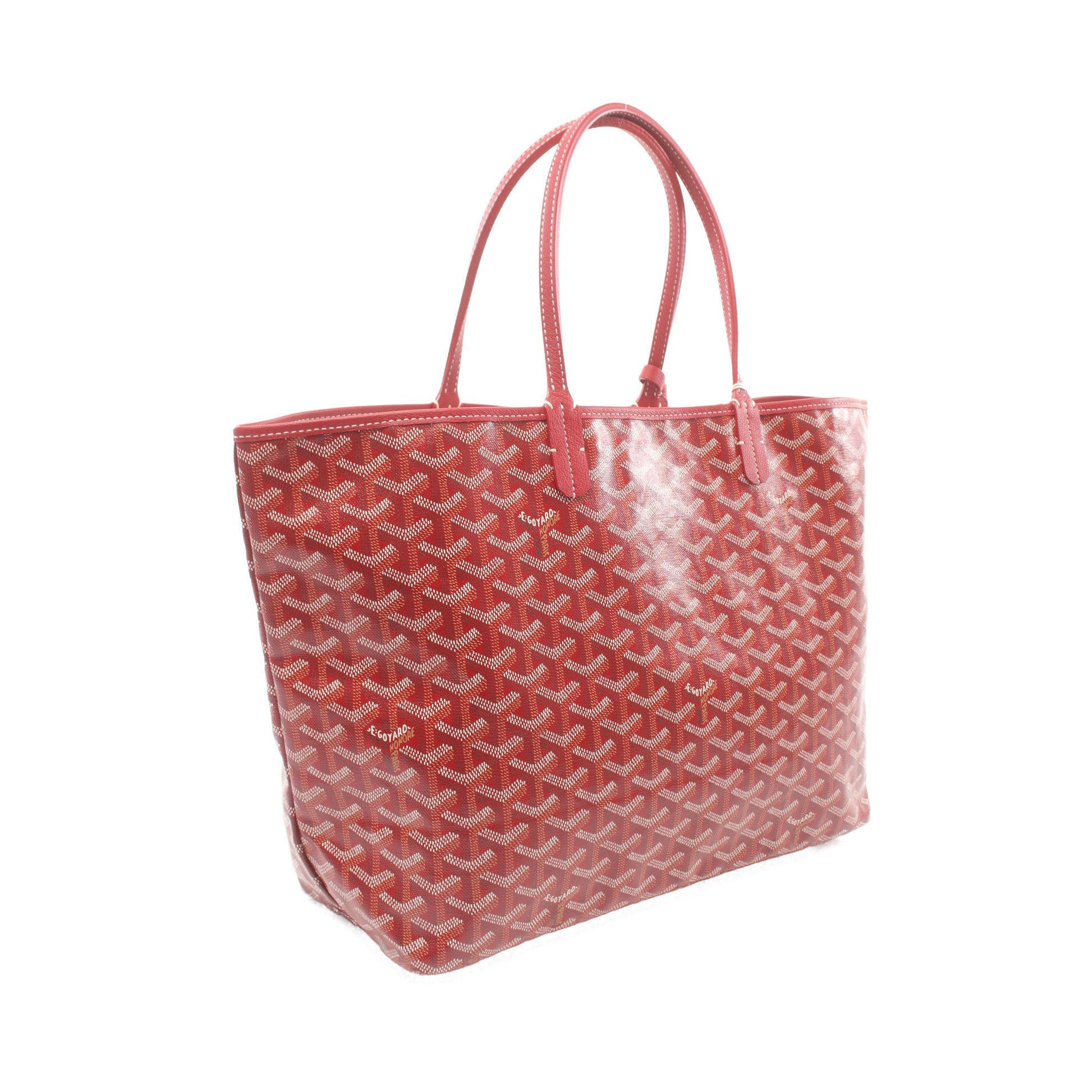 サンルイPM ハンドバッグ トートバッグ コーティングキャンバス レザー レッド マルチカラー ゴヤール バッグ GOYARD