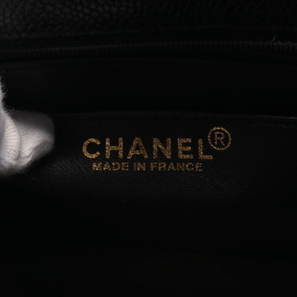 ミニマトラッセ チェーンショルダーバッグ キャビアスキン ブラック ゴールド金具 シャネル バッグ CHANEL