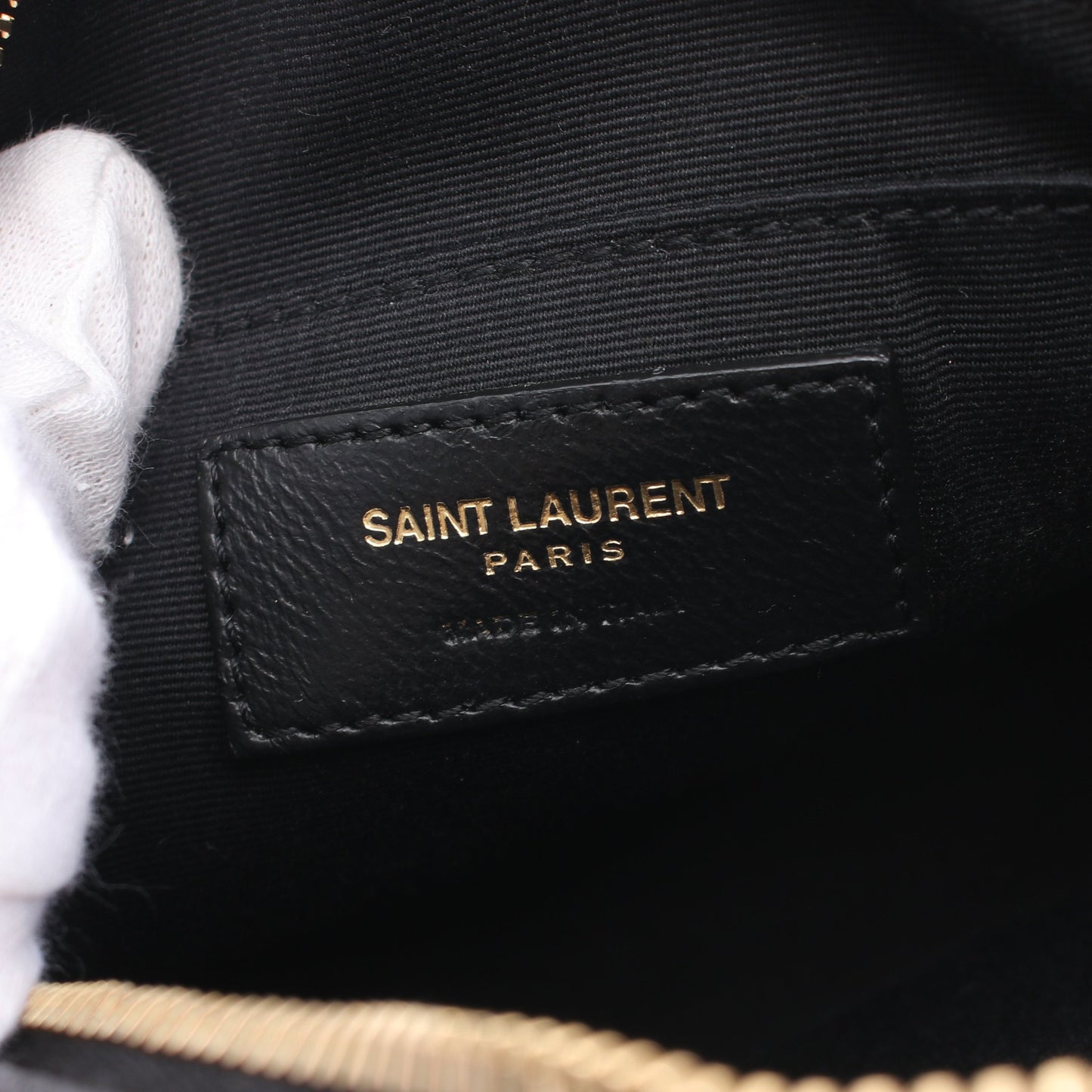 チェーンショルダーバッグ レザー ブラック イヴサンローラン バッグ YVES SAINT LAURENT