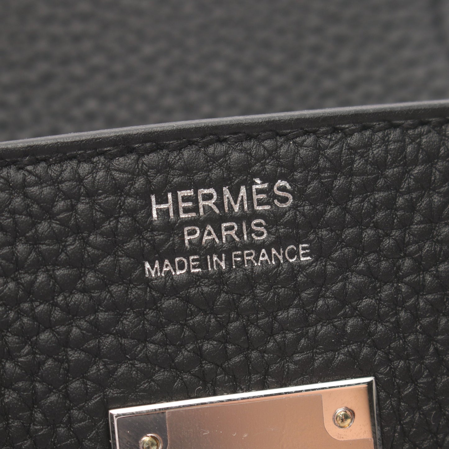 バーキン30 ハンドバッグ トゴ ブラック シルバー金具 W刻印 エルメス バッグ HERMES