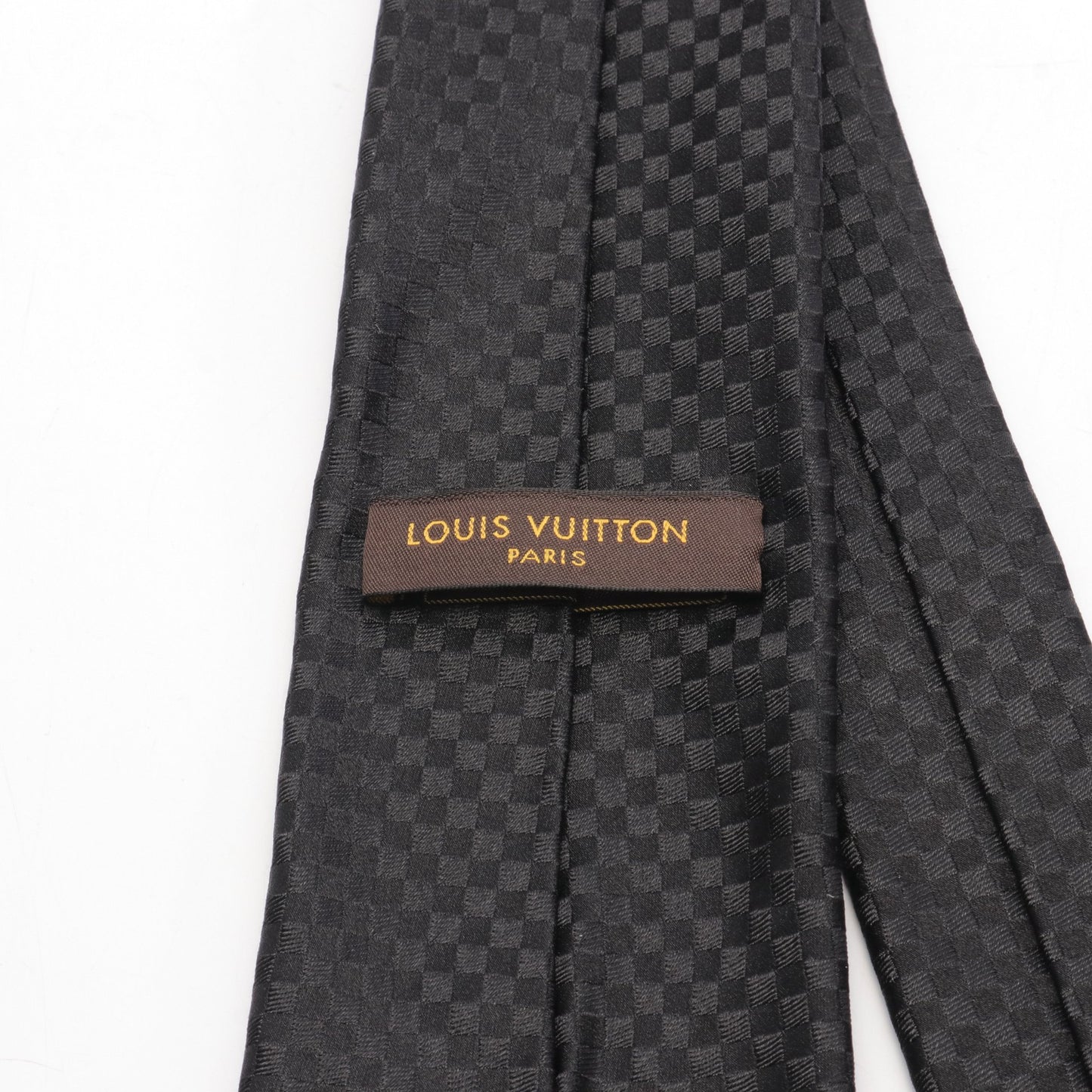 クラヴァット プティダミエ ネクタイ シルク ブラック ルイヴィトン 財布・小物 LOUIS VUITTON