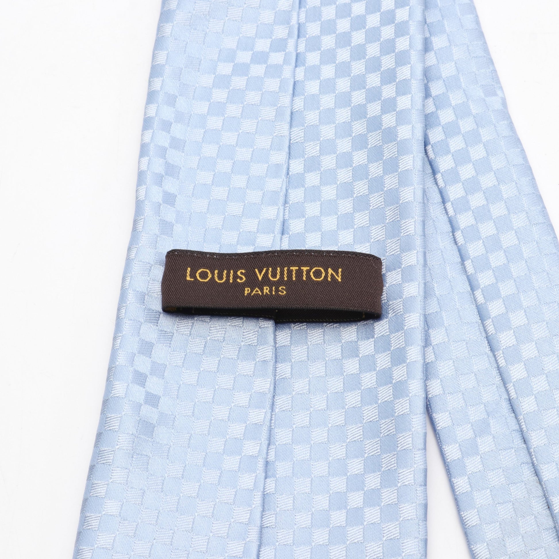 クラヴァット プティダミエ ネクタイ シルク ライトブルー ルイヴィトン 財布・小物 LOUIS VUITTON