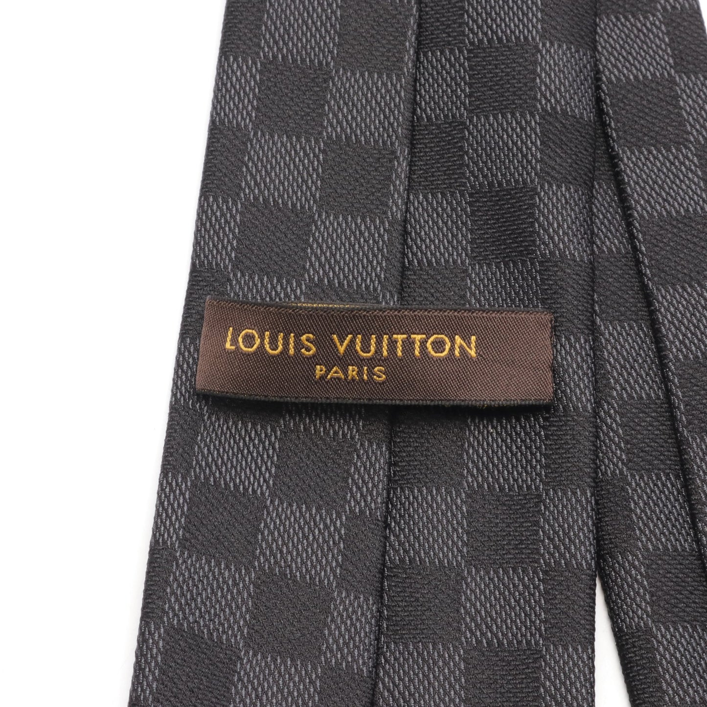 クラヴァット ダミエ クラシック ネクタイ シルク ブラック ルイヴィトン 財布・小物 LOUIS VUITTON