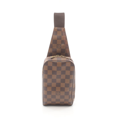 ジェロニモス ダミエエベヌ ボディバッグ PVC ブラウン ルイヴィトン バッグ LOUIS VUITTON