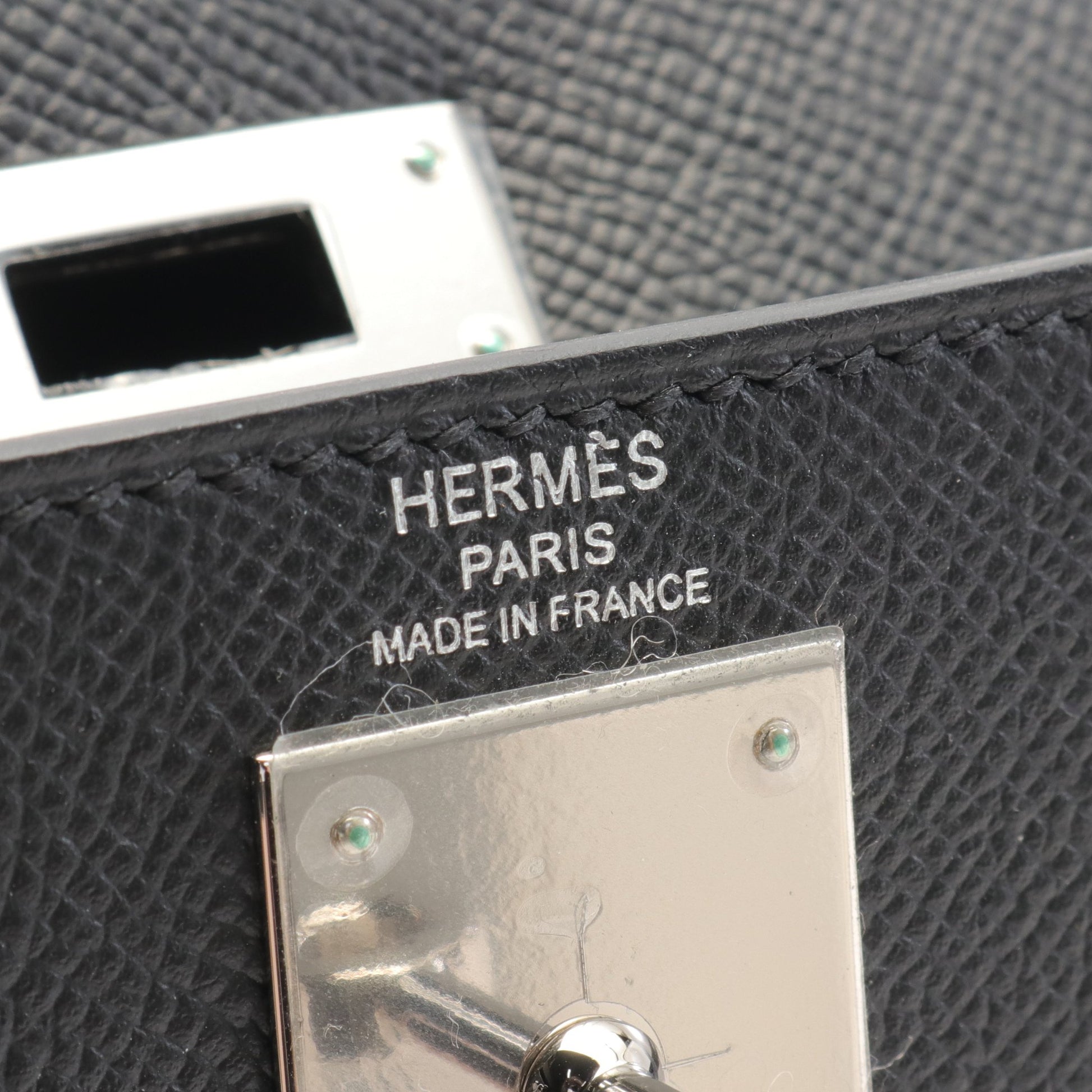 ケリー28 ハンドバッグ ヴォーエプソン ブラック シルバー金具 外縫い 2WAY Z刻印 エルメス バッグ HERMES