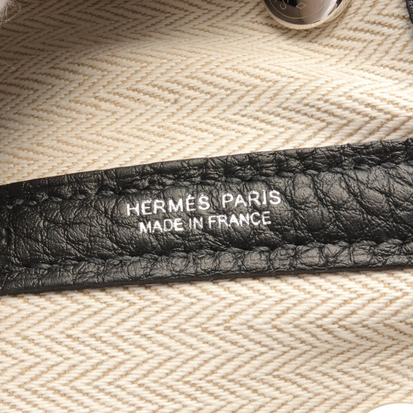 ガーデンパーティTPM ハンドバッグ トートバッグ ネゴンダ ブラック シルバー金具 W刻印 エルメス バッグ HERMES