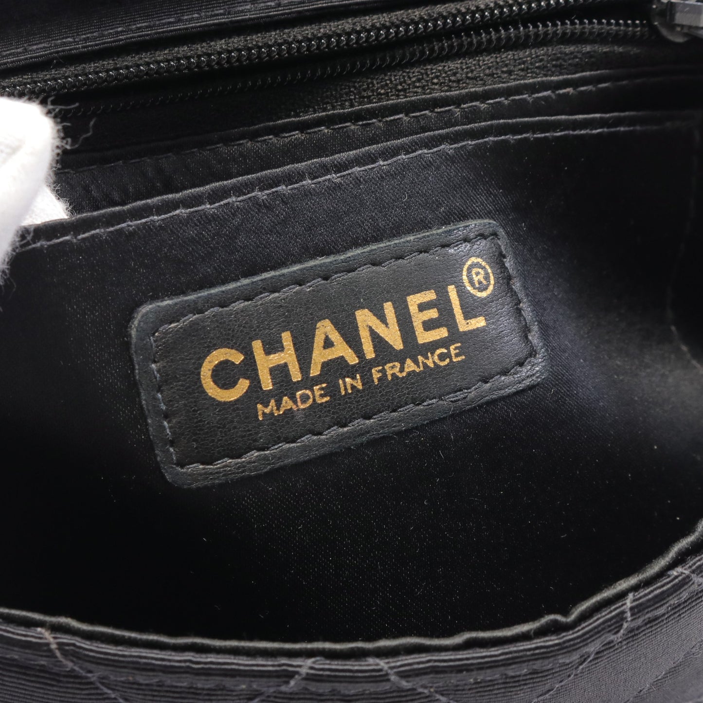 ミニマトラッセ チェーンショルダーバッグ キャンバス ブラック ゴールド金具 シャネル バッグ CHANEL