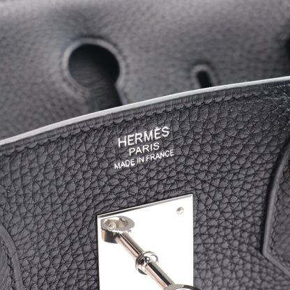 バーキン30 ハンドバッグ トゴ ブラック シルバー金具 □P刻印 エルメス バッグ HERMES