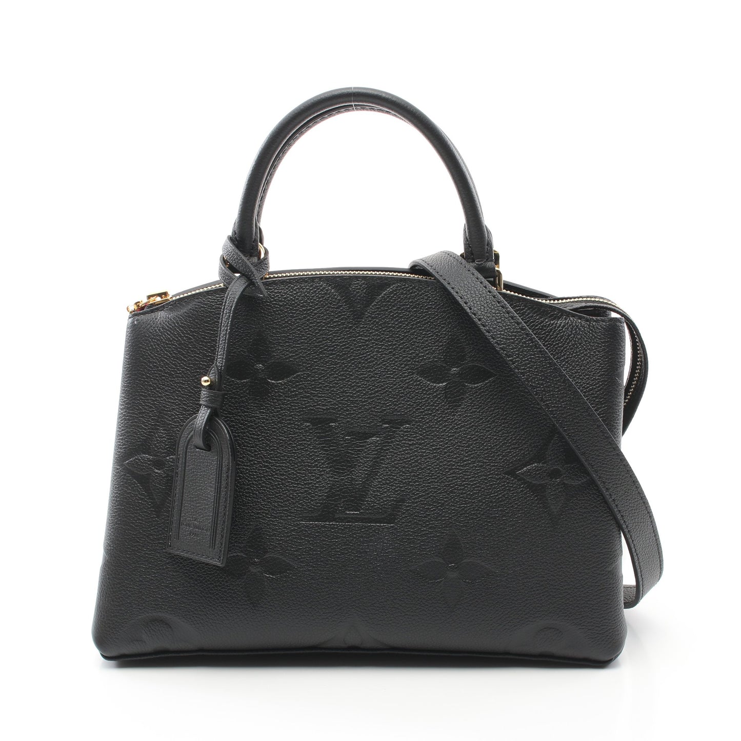 プティ パレPM モノグラムアンプラント ハンドバッグ レザー ブラック 2WAY ルイヴィトン バッグ LOUIS VUITTON