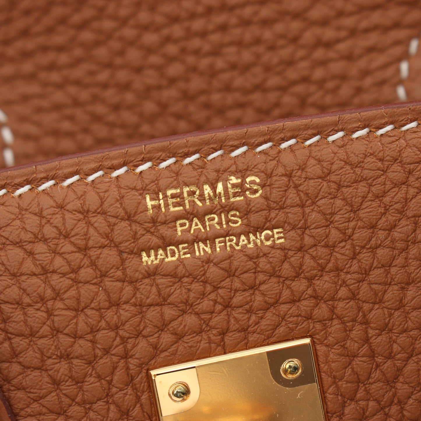 バーキン25 ゴールド ハンドバッグ トゴ ブラウン ゴールド金具 U刻印 エルメス バッグ HERMES