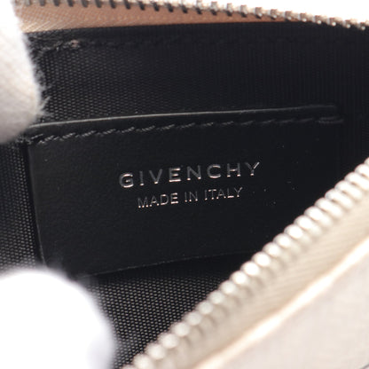 フラグメントケース カードケース コインケース ロゴプリント キャンバス レザー アイボリー ブラック ジバンシィ 財布・小物 GIVENCHY