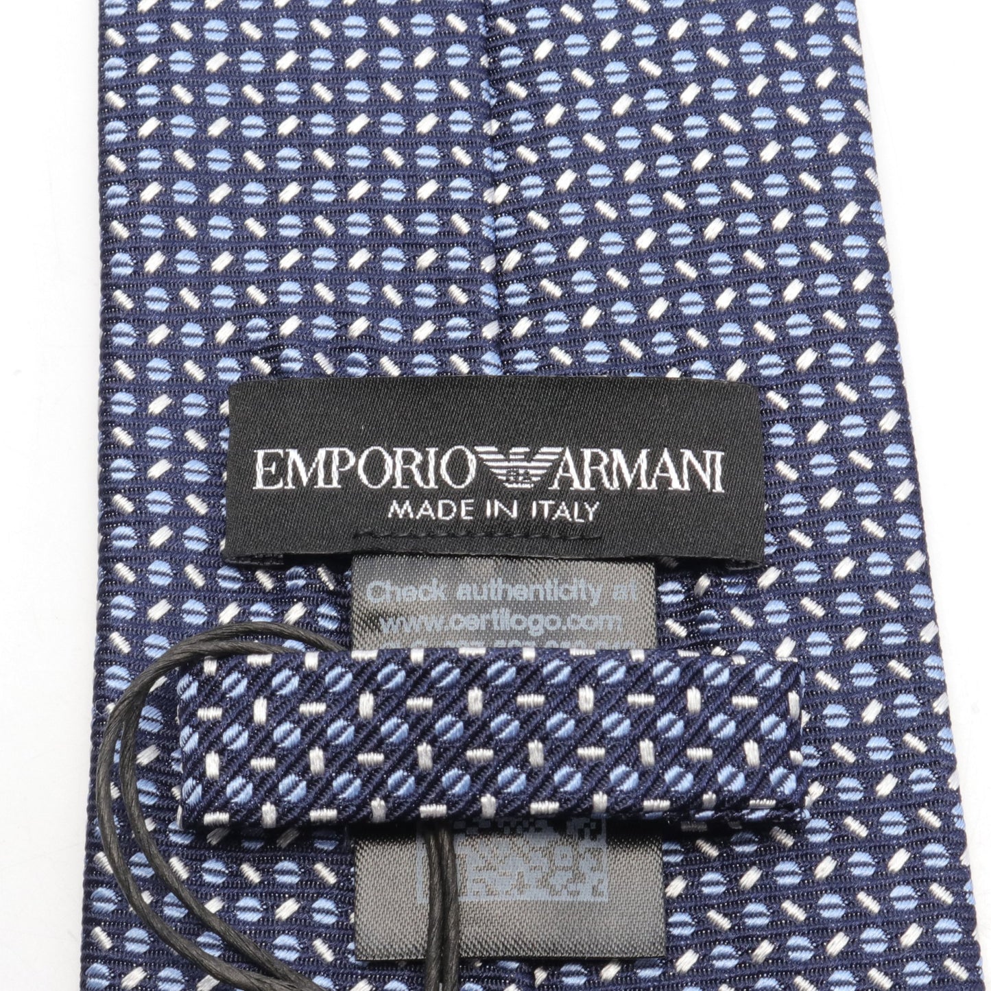 ネクタイ シルク ダークネイビー ブルー エンポリオアルマーニ 財布・小物 EMPORIO ARMANI