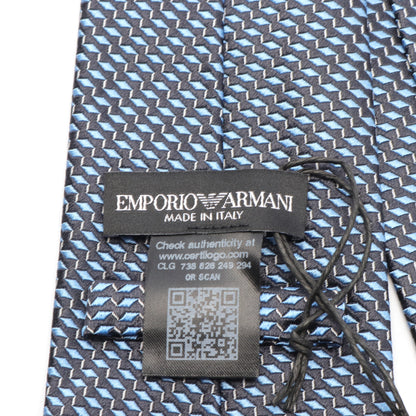 ネクタイ シルク ブルー ブラック エンポリオアルマーニ 財布・小物 EMPORIO ARMANI