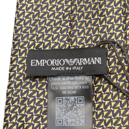 ネクタイ シルク イエロー ブラック エンポリオアルマーニ 財布・小物 EMPORIO ARMANI