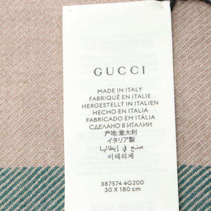 マフラー ウール ピンクブラウン バーガンディ グリーン グッチ 財布・小物 GUCCI