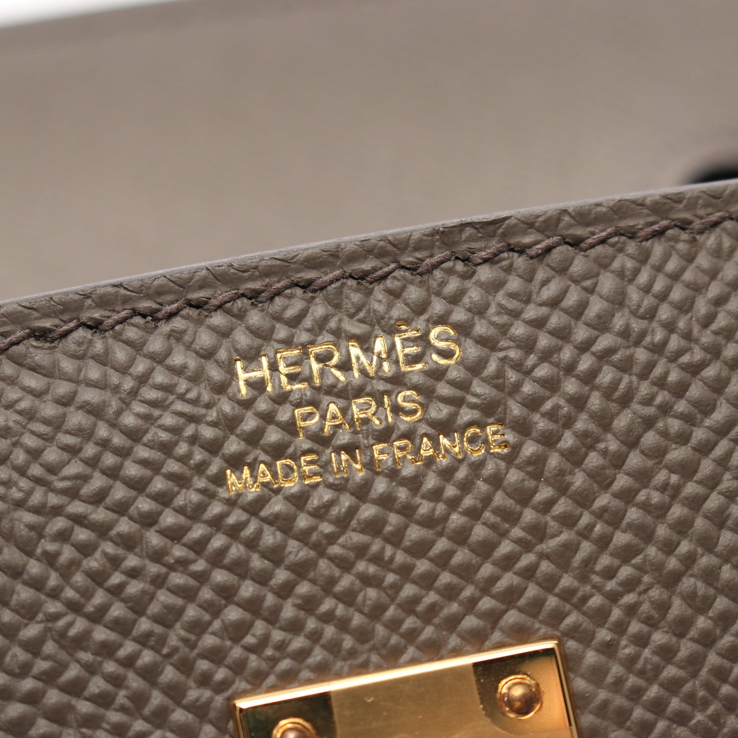 バーキン セリエ25 トープ ハンドバッグ ヴォーエプソン グレー ゴールド金具 B刻印 エルメス バッグ HERMES