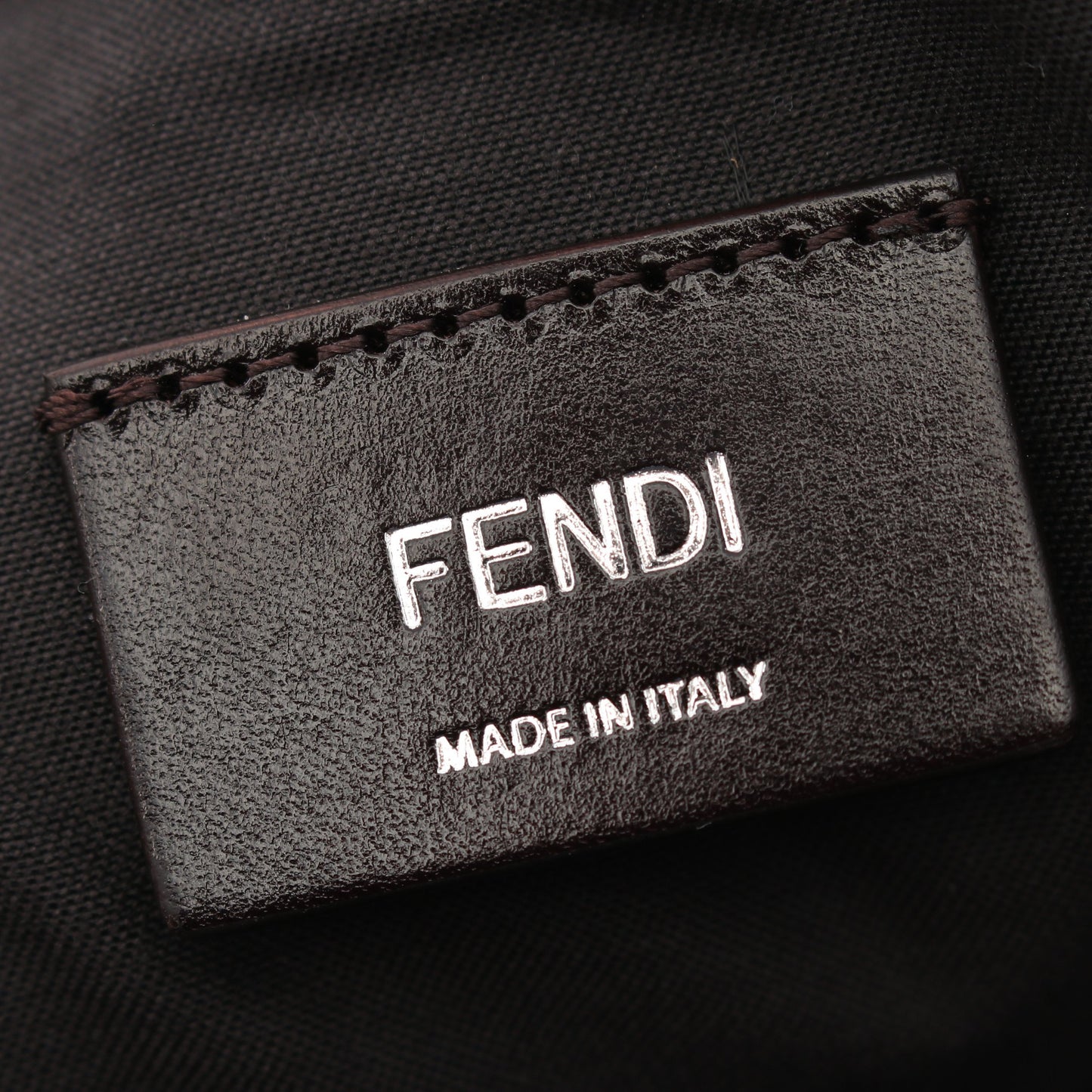 ズッカ ボストンバッグ PVC レザー ブラウン ブラック 2WAY フェンディ バッグ FENDI