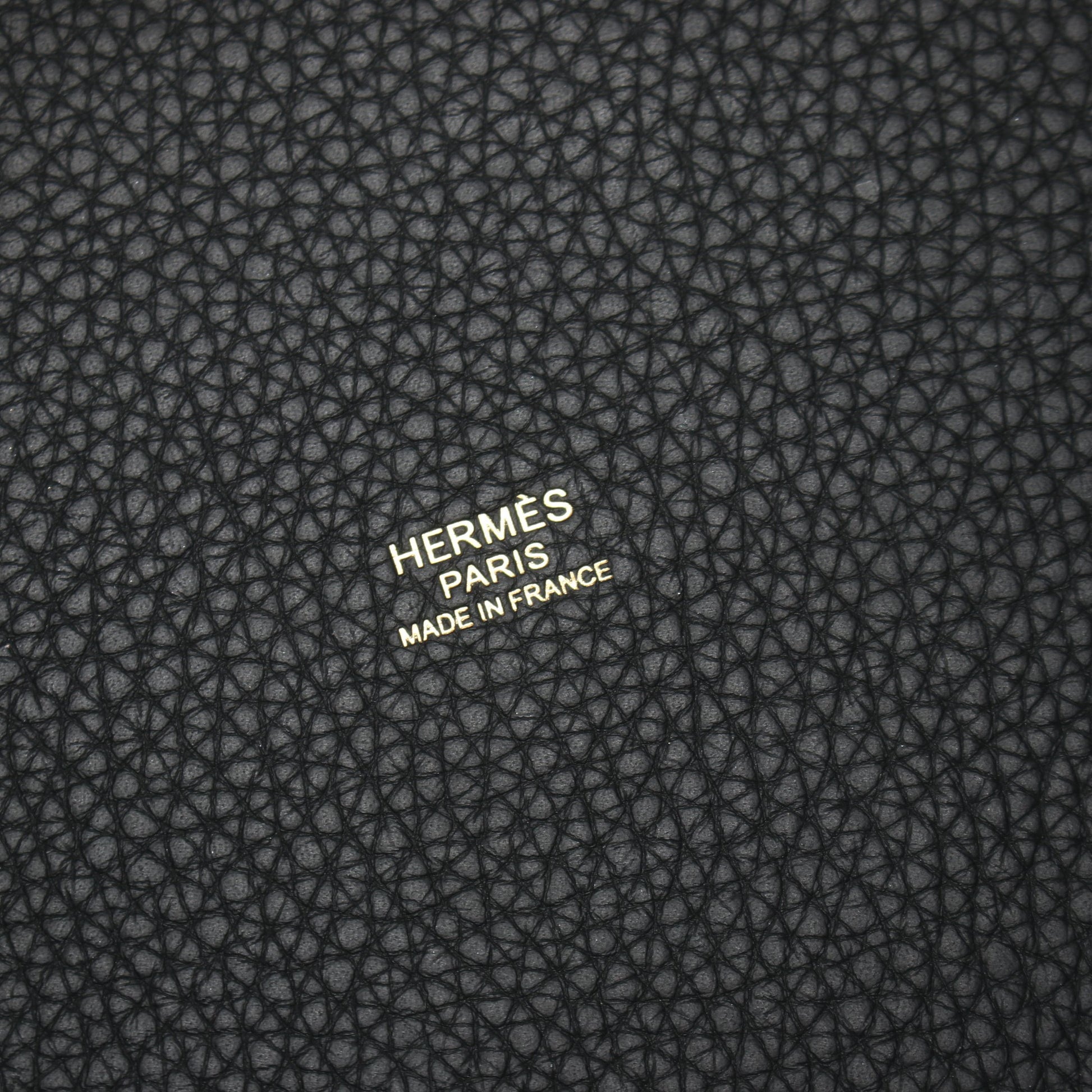 ピコタンロックMM ハンドバッグ トリヨンクレマンス ブラック ゴールド金具 D刻印 エルメス バッグ HERMES