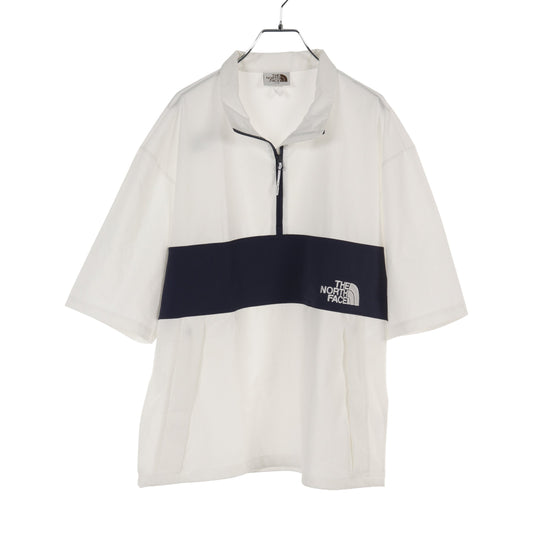 WHITE LABEL FIELD ハーフジップ Tシャツ 半袖 ホワイト ネイビー ザノースフェイス トップス THE NORTH FACE