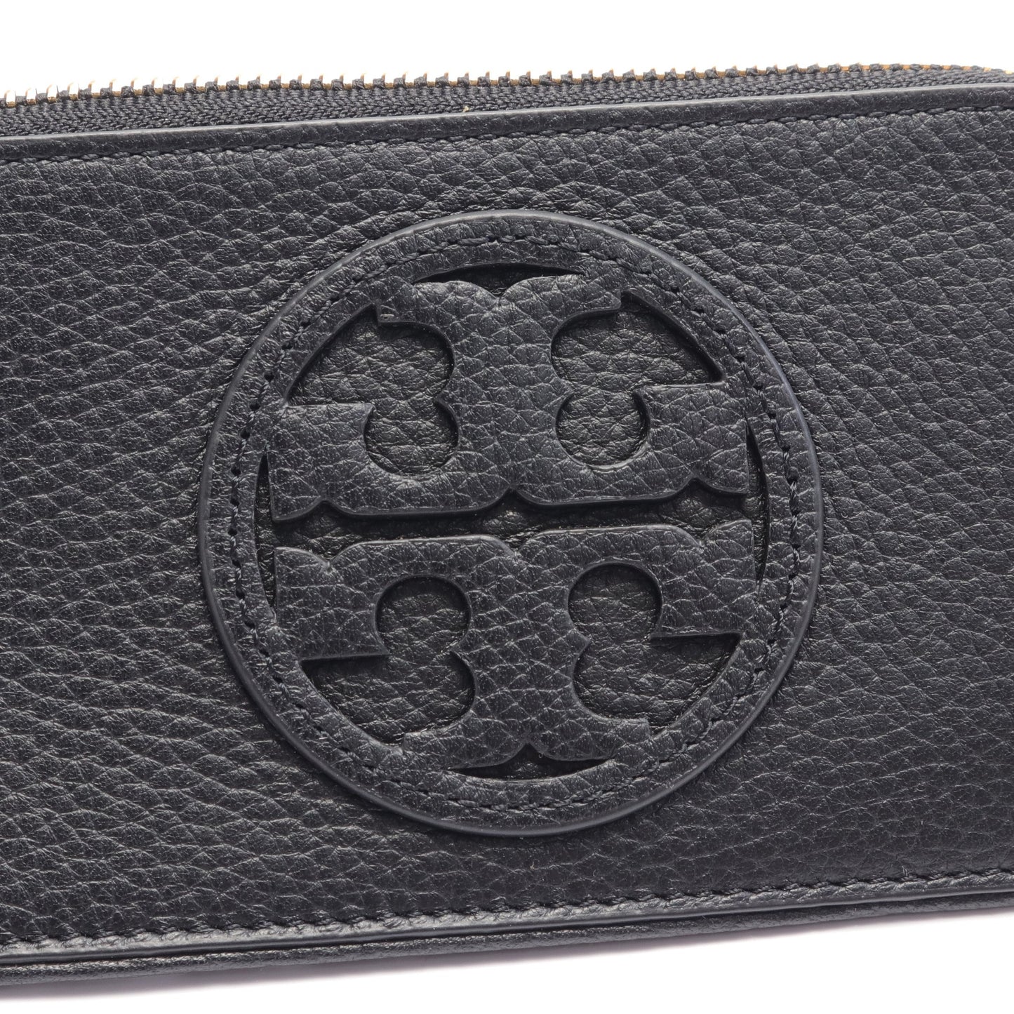 MILLER ZIP CARD CASE ミラー カードケース レザー ブラック ストラップ付き トリーバーチ 財布・小物 TORY BURCH