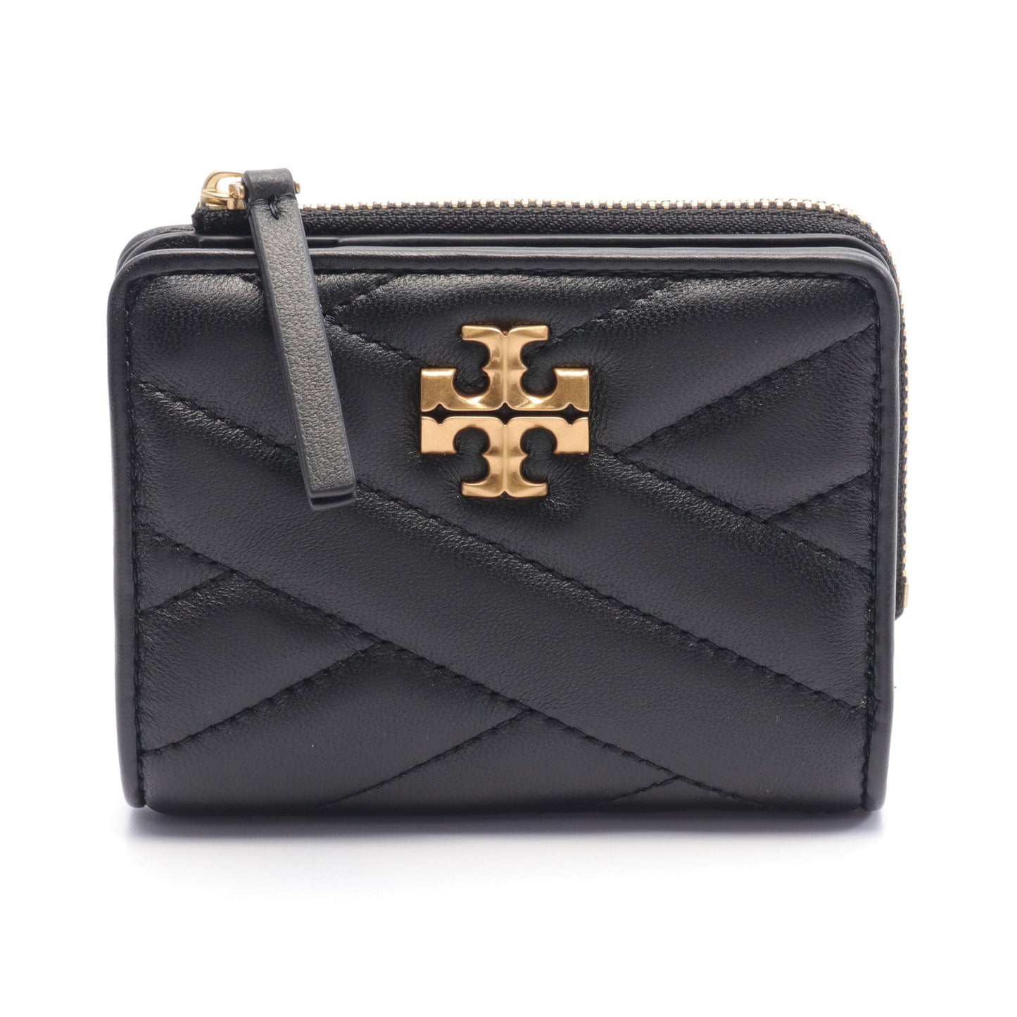 KIRA キラ 二つ折り財布 レザー ブラック トリーバーチ 財布・小物 TORY BURCH