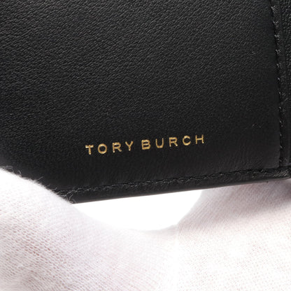 KIRA キラ 二つ折り財布 レザー ブラック トリーバーチ 財布・小物 TORY BURCH