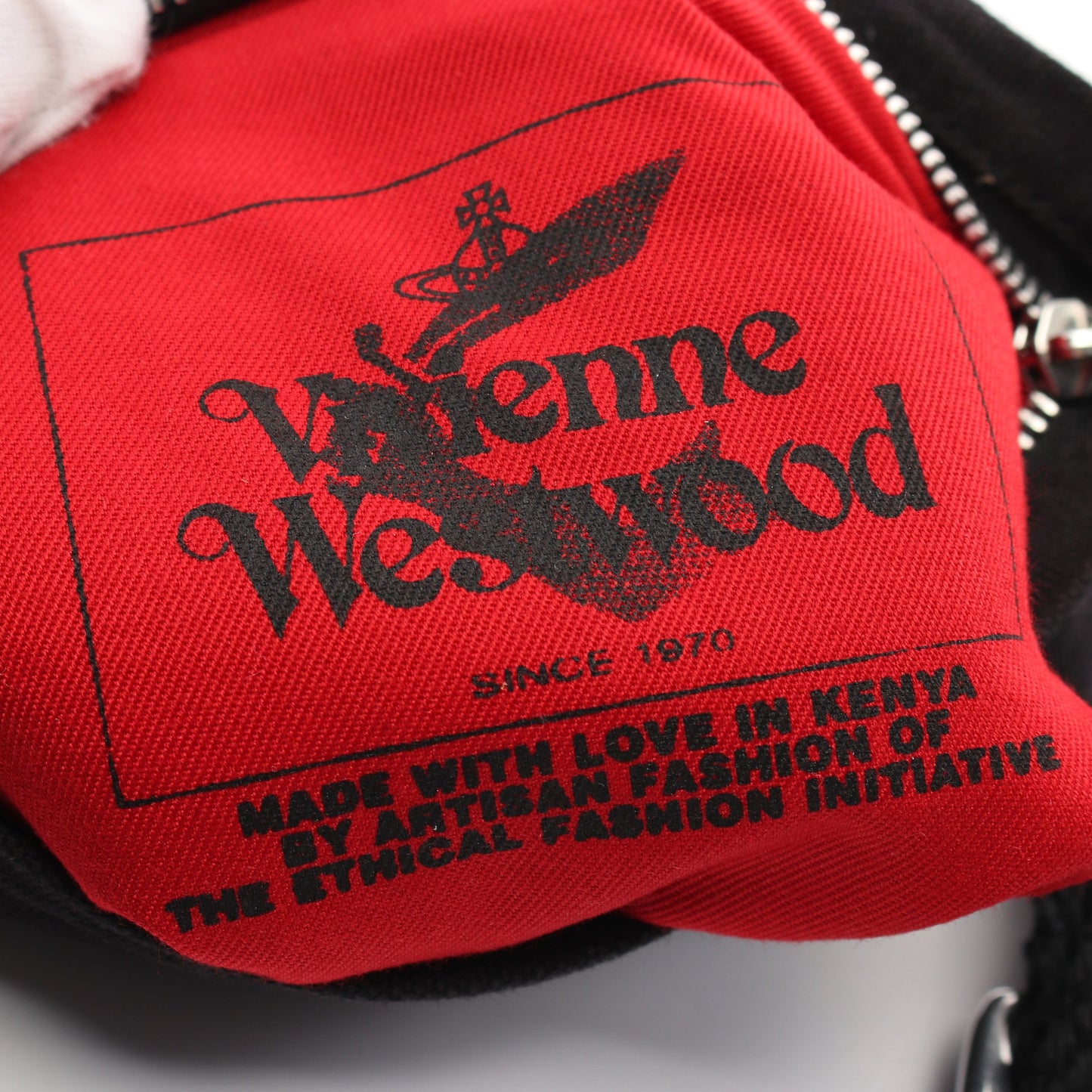 JONES SQUARE CROSSBODY ショルダーバッグ キャンバス ブラック ヴィヴィアンウエストウッドレッドレーベル バッグ Vivienne Westwood Red Label