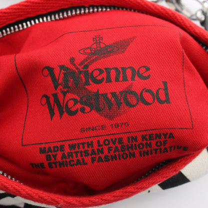 JONES SQUARE CROSSBODY ショルダーバッグ キャンバス オフホワイト ブラック レッド ヴィヴィアンウエストウッド バッグ Vivienne Westwood