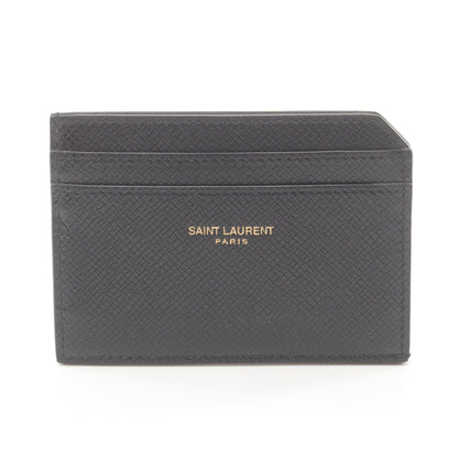 カードケース レザー ブラック ロゴ サンローランパリ 財布・小物 SAINT LAURENT PARIS