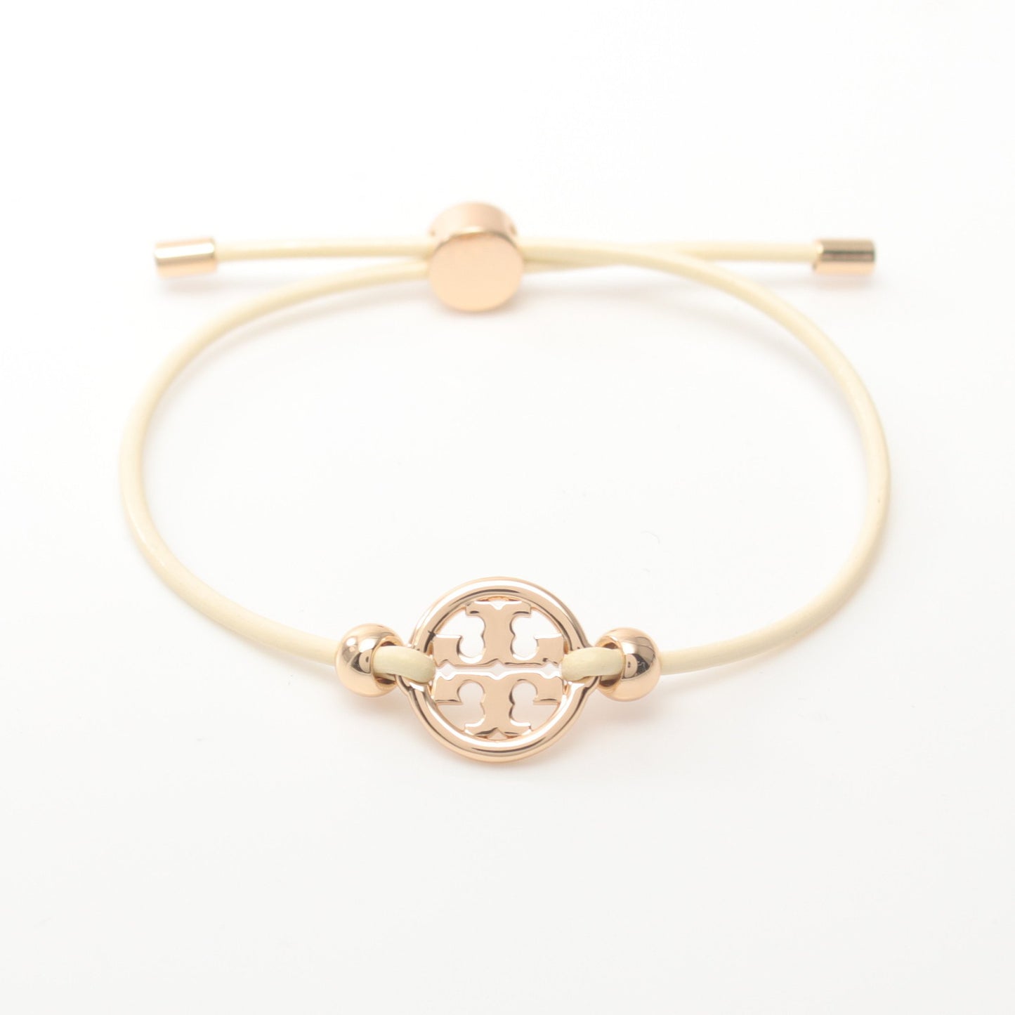 MILLER SLIDER ミラー スライダー ブレスレット GP レザー ゴールド オフホワイト トリーバーチ アクセサリー TORY BURCH