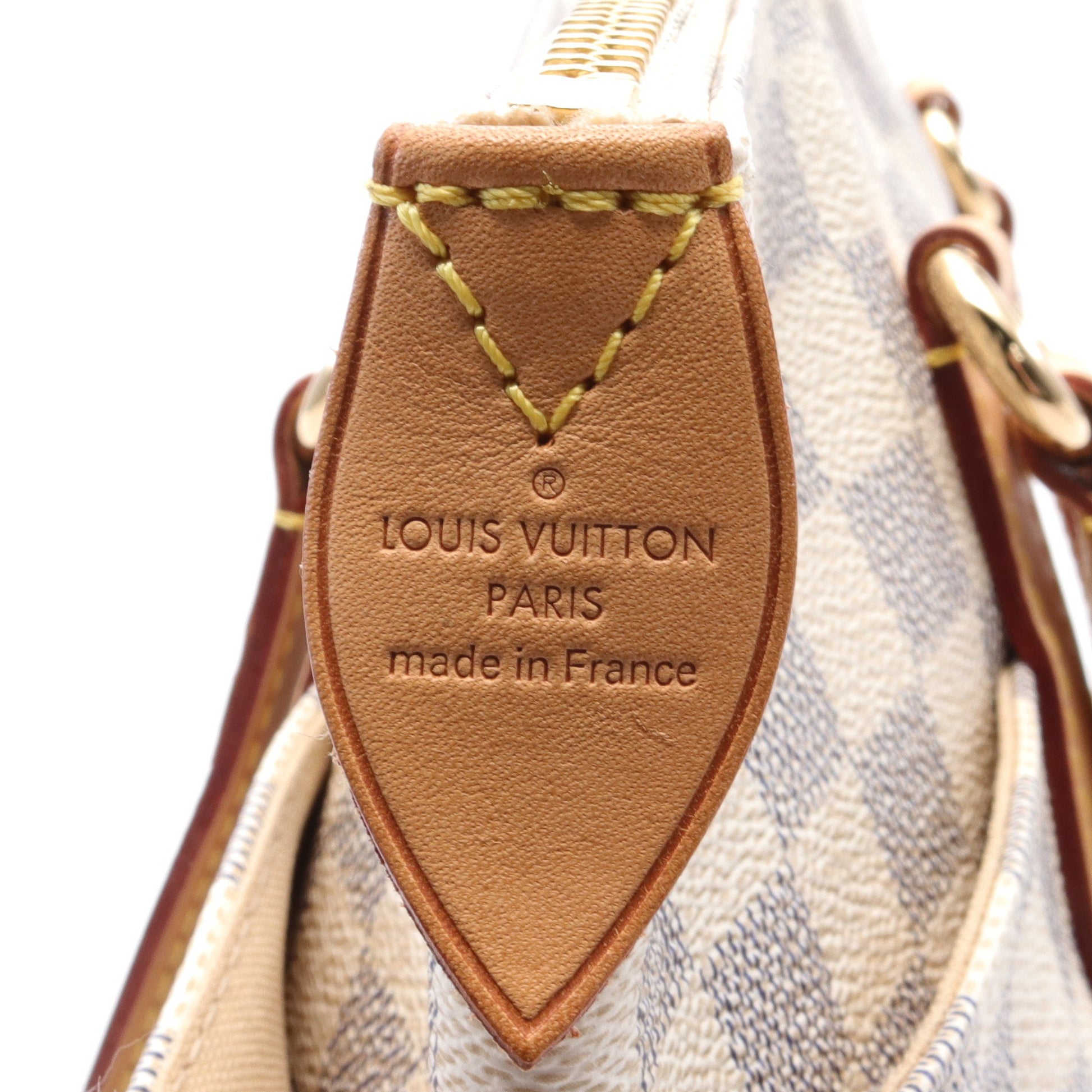 トータリーPM ダミエアズール ショルダーバッグ トートバッグ PVC レザー ホワイト ルイヴィトン バッグ LOUIS VUITTON