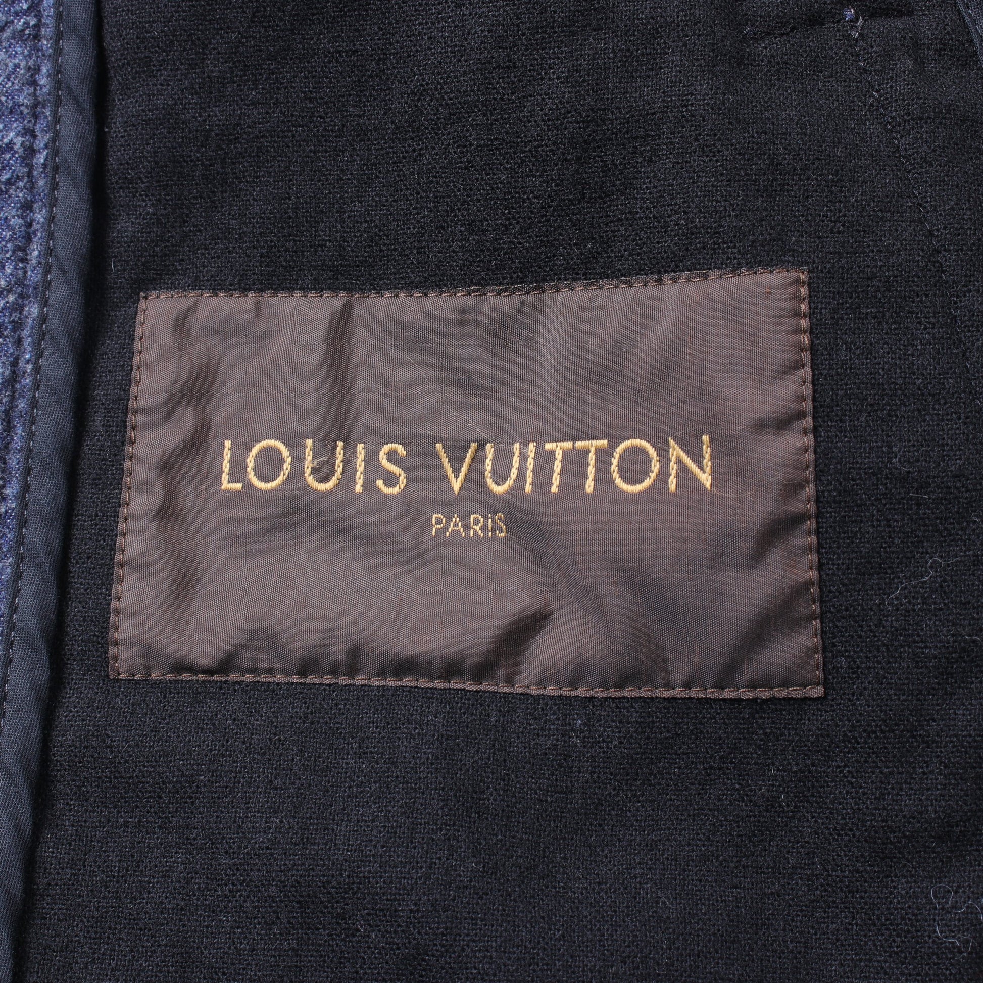 ジャケット コットン ウール ネイビー ルイヴィトン アウター LOUIS VUITTON