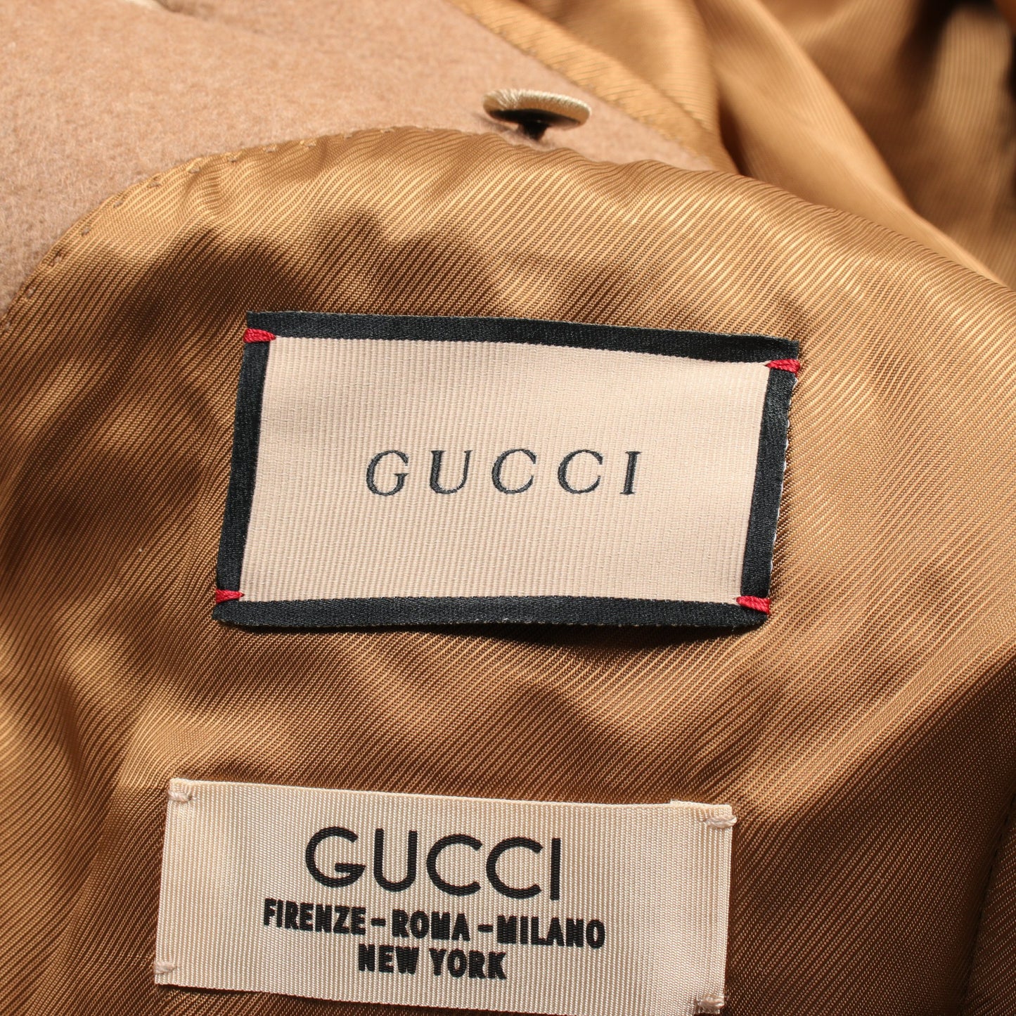 シティラベル コート キャメル ライトブラウン グッチ アウター GUCCI