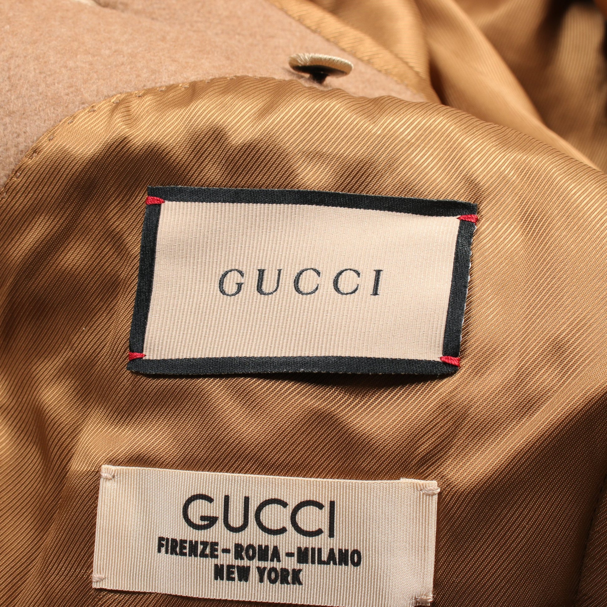 シティラベル コート キャメル ライトブラウン グッチ アウター GUCCI
