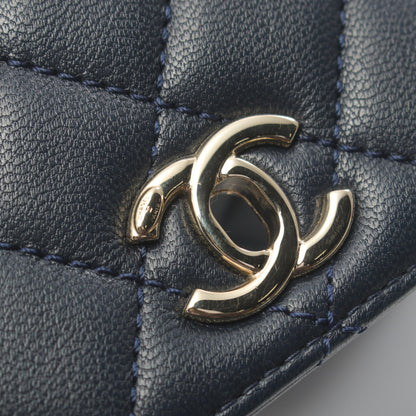 ココハンドルXXS トップハンドル ハンドバッグ ラムスキン ネイビー マルチカラー ゴールド金具 2WAY シャネル バッグ CHANEL