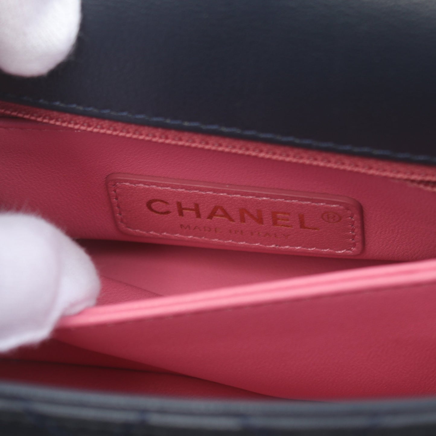 ココハンドルXXS トップハンドル ハンドバッグ ラムスキン ネイビー マルチカラー ゴールド金具 2WAY シャネル バッグ CHANEL